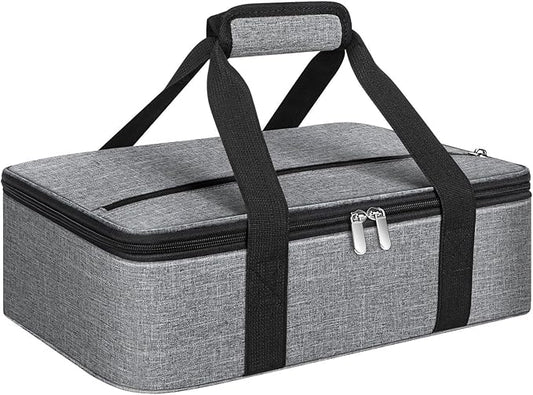 MIAOJIE Insulated Casserole Carrier, Portable Casserole Carrier for Hot or Cold Food Lunch Tote Warmer or Cooler Bag, Lasa...