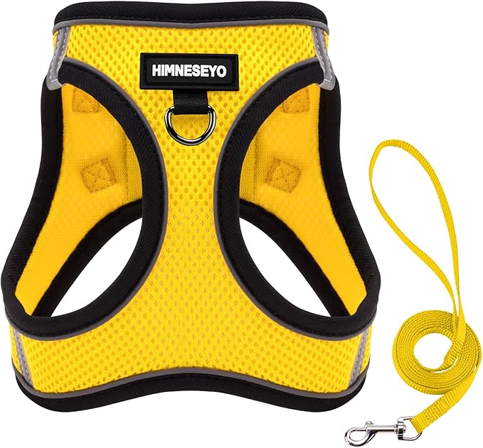 Dog Harness and Leash Set, Dog Harness for Dogs No Pull, No-Chock Step-in Reflective Breathable Lightweight Easy Walk Vest...