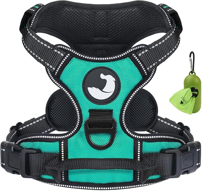 Joytale No Pull Dog Harness Medium Sized Dog, Reflective Pet Vest with Front Clip, Adjustable Soft Padded Harnesses with E...