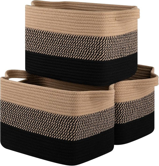 OIASKET Storage Basket for Organizing, Woven Baskets for Storage, Rectangle Decorative Baskets for Shleves, Closet, Toys, ...