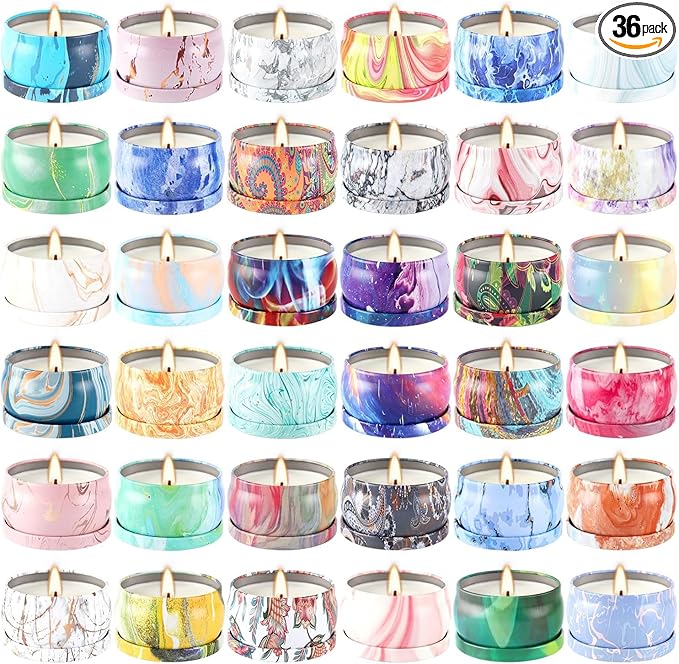 YOROXRG 36 Packs Scented Candles Gift Set, Fragrances Candle for Women, 2.5 OZ Portable Jar Candle for for Spa, Yoga, Bat...