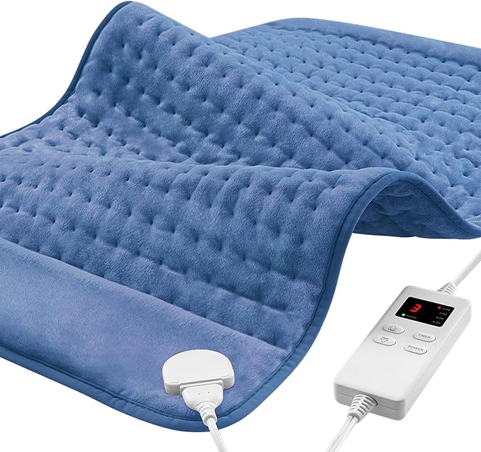 NBKLS Heating Pads for Back Neck Shoulder Pain, Electric Heating Pad Auto Shut Off, Fast Heat, Large Heating Pad Christmas...