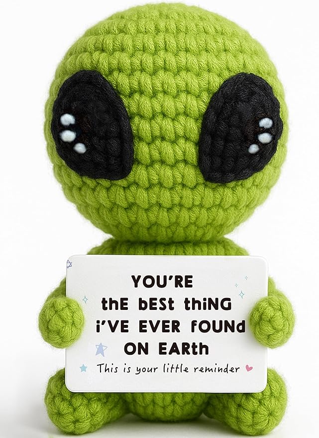 Gifts for Him Her Boyfriend Girlfriend Crochet Alien Valentine's Day Anniversary Birthday Funny Romantic Gifts My Love Men...