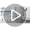 Qaestfy Shower Bathtub Tub Tile Scrubber Cleaning Brush with 51'' Handle, 5 Non-Scratch Scouring Pads, Adjustable Long Han...