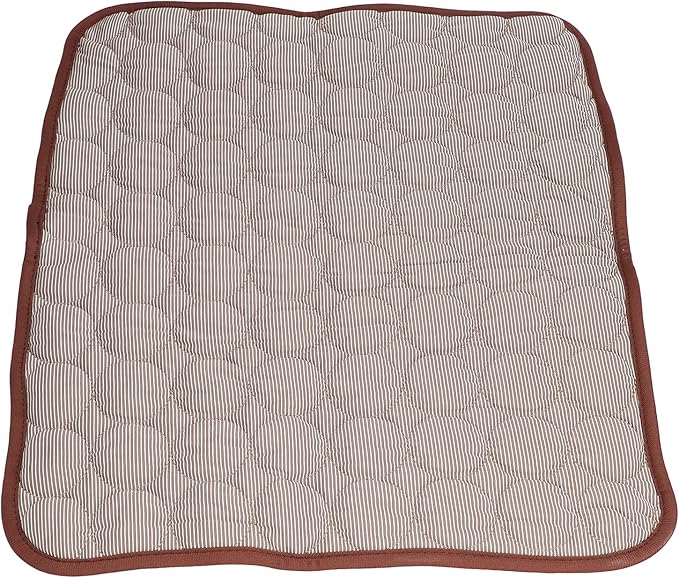 Fdit Pet Cooling Mat, Self Cooling Blanket, Brown, Large 70x55cm, Foldable Breathable for Small Medium Large Cats Dogs