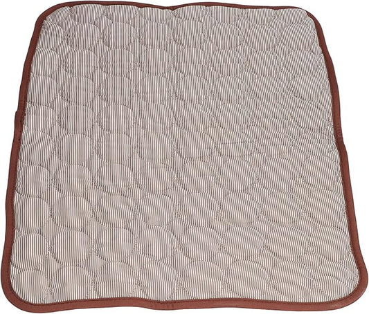 Fdit Pet Cooling Mat, Self Cooling Blanket, Brown, Large 70x55cm, Foldable Breathable for Small Medium Large Cats Dogs
