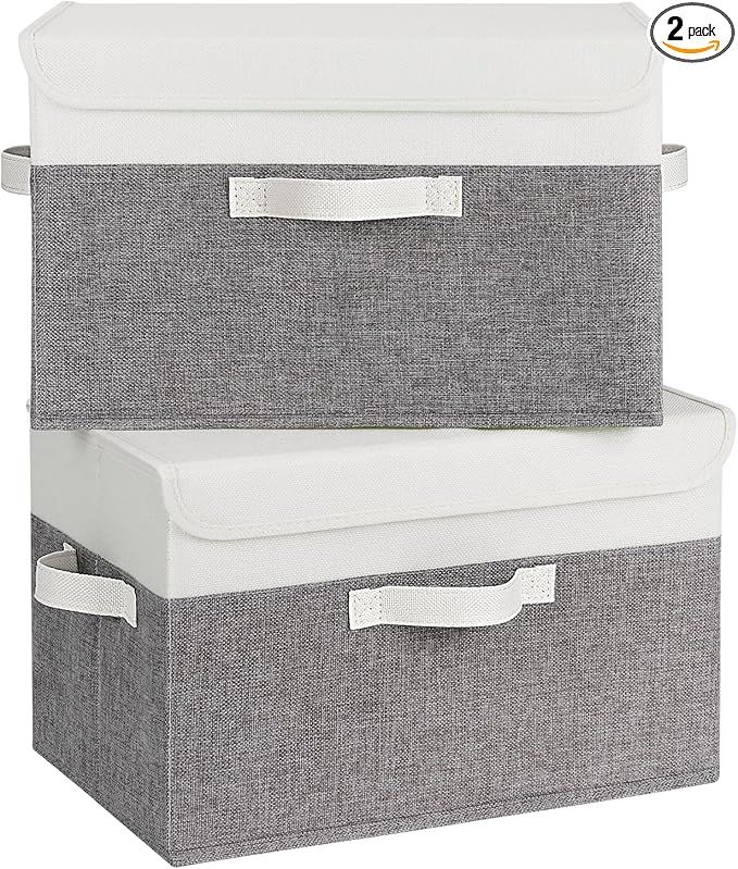GRANNY SAYS Fabric Storage Boxes, Memory Keepsake Box, Large Storage Bins with Lids, Closet Organizers, Toy Box, Storage B...