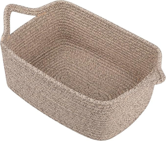 OIAHOMY Woven Basket, Gift Basket Empty with Gift Bags and Ribbons, Rope Baskets for Baby Showers, Storage Baskets with Ha...