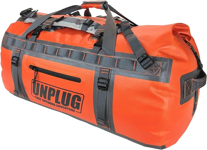 UNPLUG Ultimate Adventure | 1680D Heavy Duty Waterproof Bag | Large Travel Bag which can be Used for Camping, Motorcyclin...