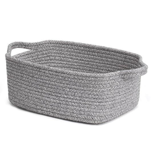CHICVITA Decorative Gift Basket, Easter Basket for Kids, Woven Rope Storage Baskets with Handles, Nursery Baby Shower Toy ...