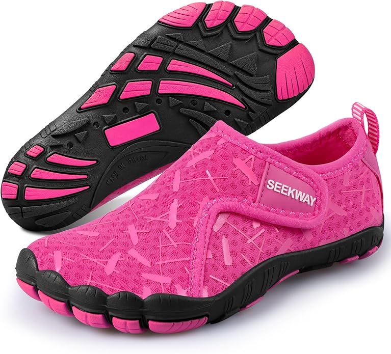 SEEKWAY Barefoot Water Shoes for Kids - Wide Toe Box and Quick-Dry Sand Shoes Toddler for Hiking Swim Beach Pool Kayak Spo...
