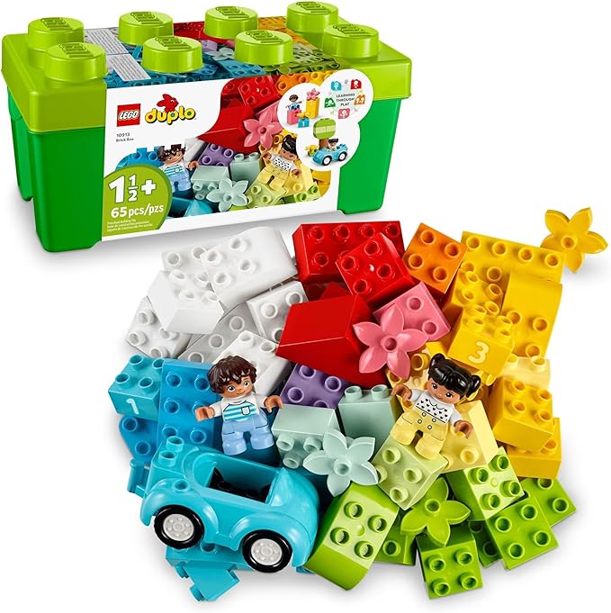 LEGO DUPLO Classic Brick Box Building Blocks - Learning & Educational Toys for Toddlers, Preschool, Ages 1.5+ Years - Deve...