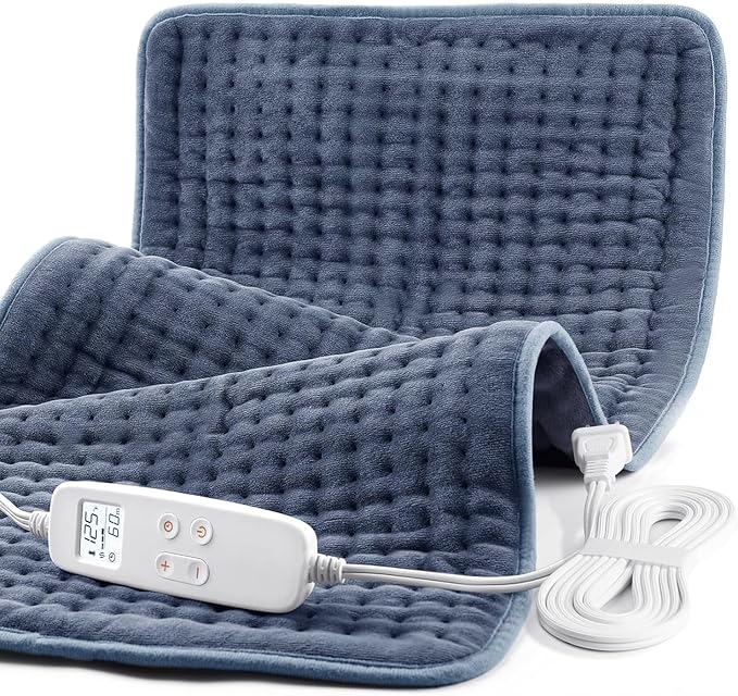 VAAGHANM Heating Pad: 33 x 17 inches Electric Heating Pad for Back -Extra Large Heat Pad for Shoulder/Neck/Knee/Arms - Upg...
