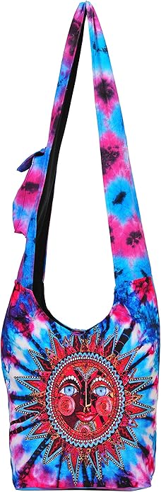 THE COLLECTION ROYAL Graphic Crossbody Bag for Women, Boho Purse, Boho Bag, Hippie Bag, Hippie Purse, Cloth Purse for Women
