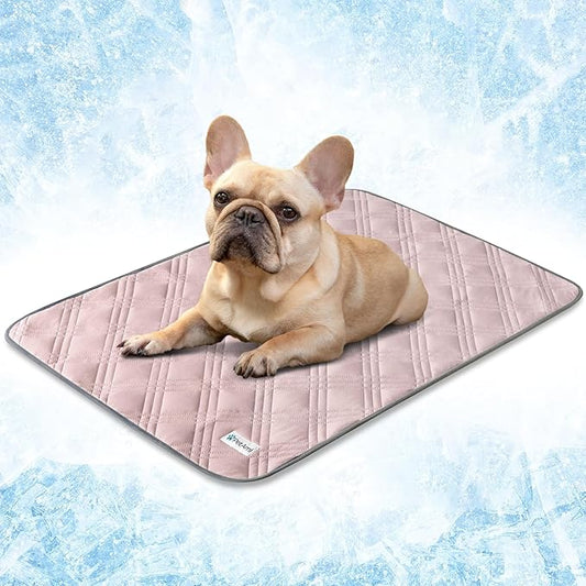 PetAmi Waterproof Cooling Mat for Dog, Premium Pet Cooling Blanket for Bed Crate, Anti Slip Indoor Dog Cool Pad for Sleepi...