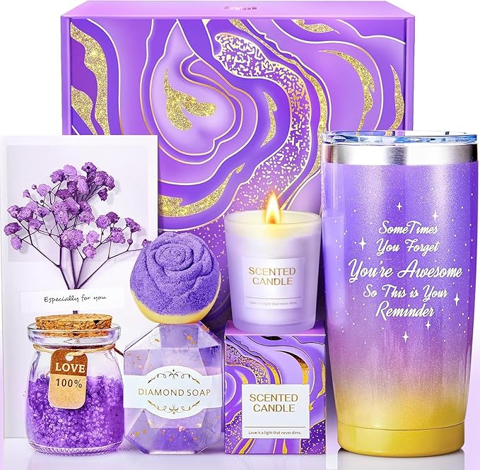 BodyRefresh Birthday Gifts for Women Self Care Gifts for Her, Gift Baskets Care Package Gift Set Get Well Soon Gift for Wo...