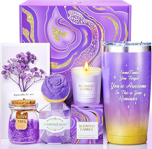 BodyRefresh Birthday Gifts for Women Self Care Gifts for Her, Gift Baskets Care Package Gift Set Get Well Soon Gift for Wo...
