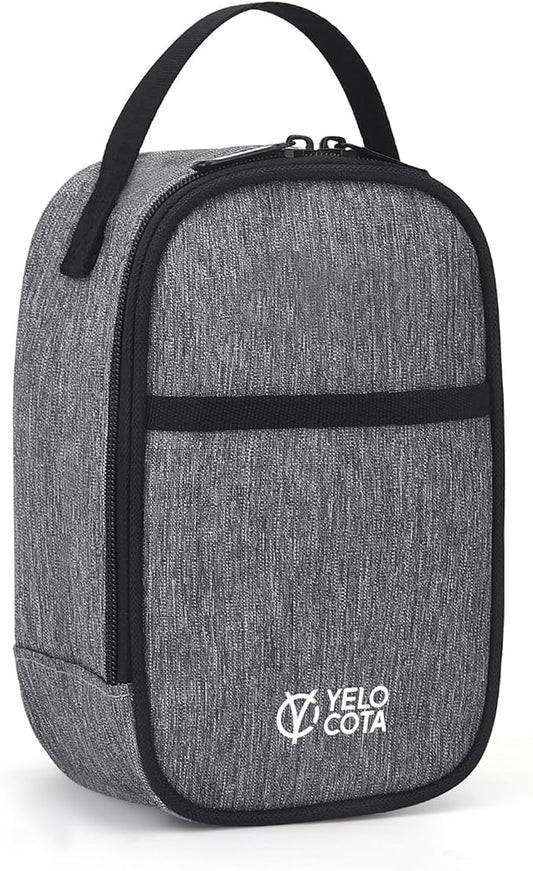 Yelocota Small Insulated Lunch Bag- Snack Bag- Mini Cooler Bag with Handle Buckle for Travel,Work,School(Storage Space bel...