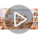 AZEAM Acrylic Riser,Clear Display Risers Stand Perfume Organizer Cologne Acrylic Shelves 3 Tiered Cupcake Shelf for Amiibo...