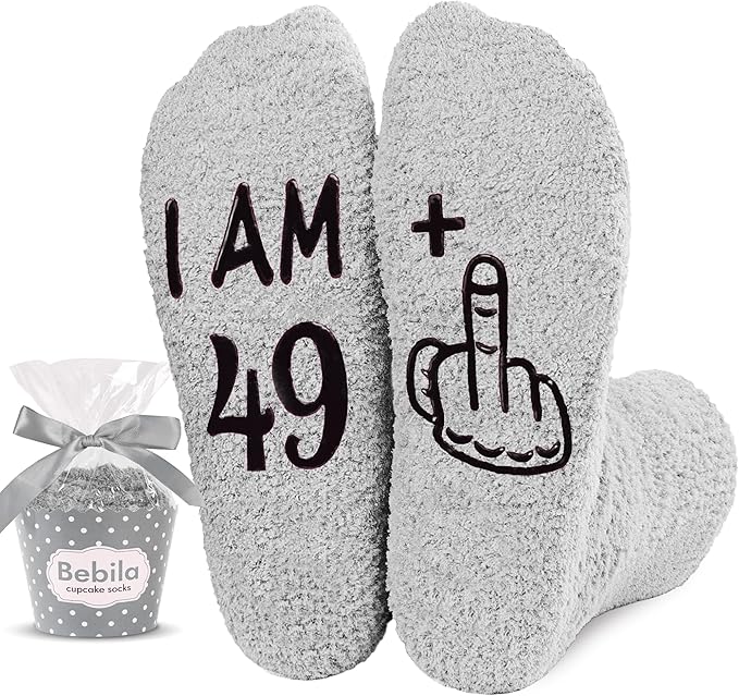 Bebila Birthday Gifts for Women Funny Socks for 30 40 50 60 70 Year Old Woman Birthday Gifts for Mom Sister Wife Friends