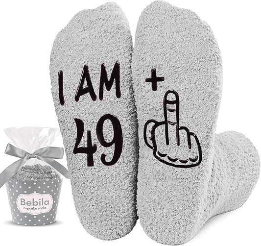 Bebila Birthday Gifts for Women Funny Socks for 30 40 50 60 70 Year Old Woman Birthday Gifts for Mom Sister Wife Friends