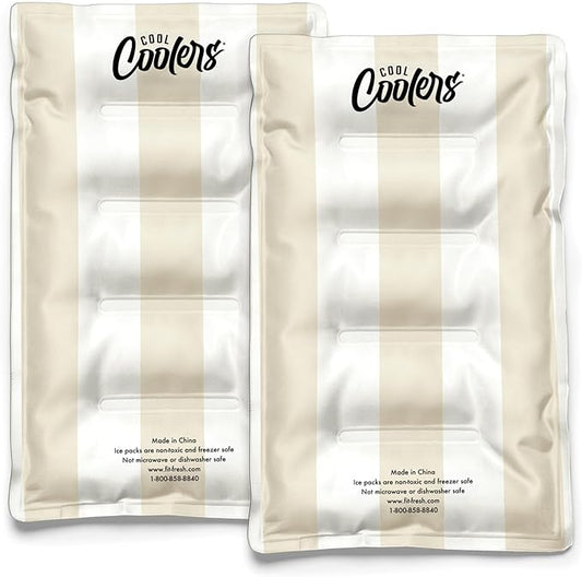 Cool Coolers Reusable XL Soft Ice Packs for Coolers, Long-Lasting Lunch Box Ice Pack, High Performance Quick Freeze, 2Pk, ...
