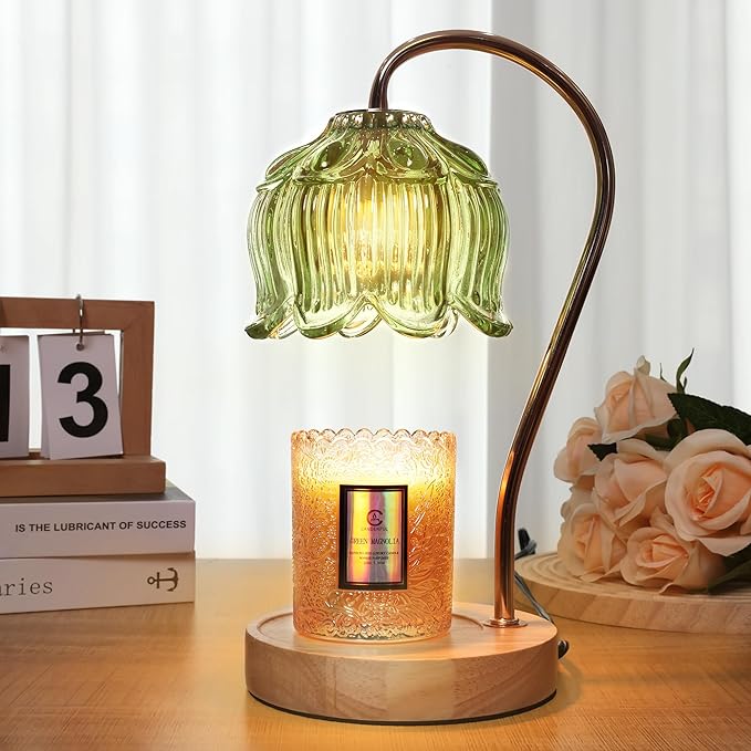 Merrtody Flower Candle Warmer Lamp with Timer & Dimmer - Fits All Jar Scented Candles - Christmas & Mother's Day Gift for ...