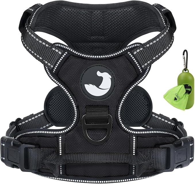 Joytale No Pull Dog Harness Medium Sized Dog, Reflective Pet Vest with Front Clip, Adjustable Soft Padded Harnesses with E...