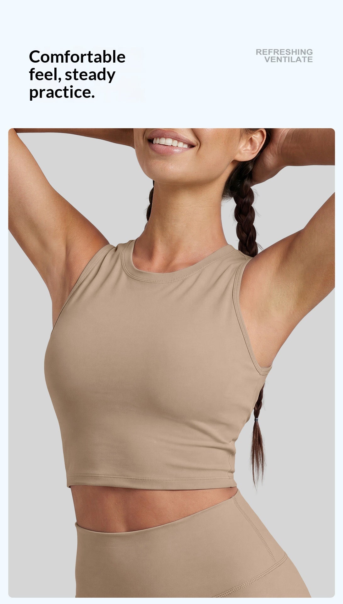 New Hollow Out Twist Tank Sports Bra With Removable Pads, Dopamine Fitness Bra