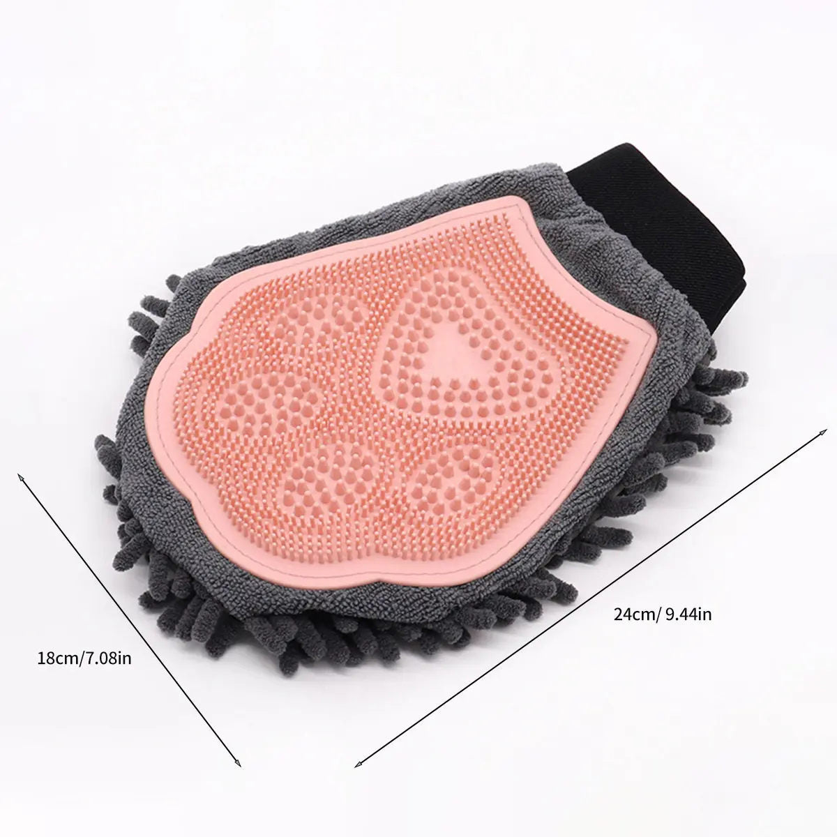 Pet bathing gloves-pink-1 piece