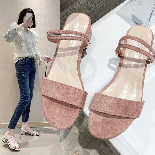 Women's Korean-style Low-heeled Sandals