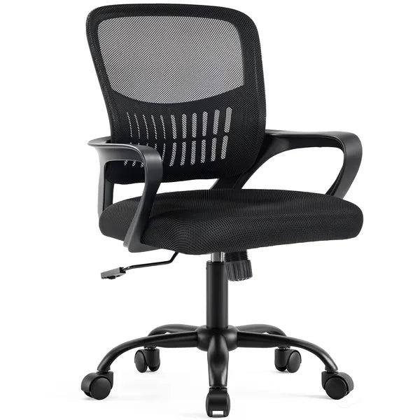 The Adjustable Rotating Back-style Computer Desk And Chair Not Only Offers Comfortable Lumbar Support But Also Comes With Comfortable Armrests.