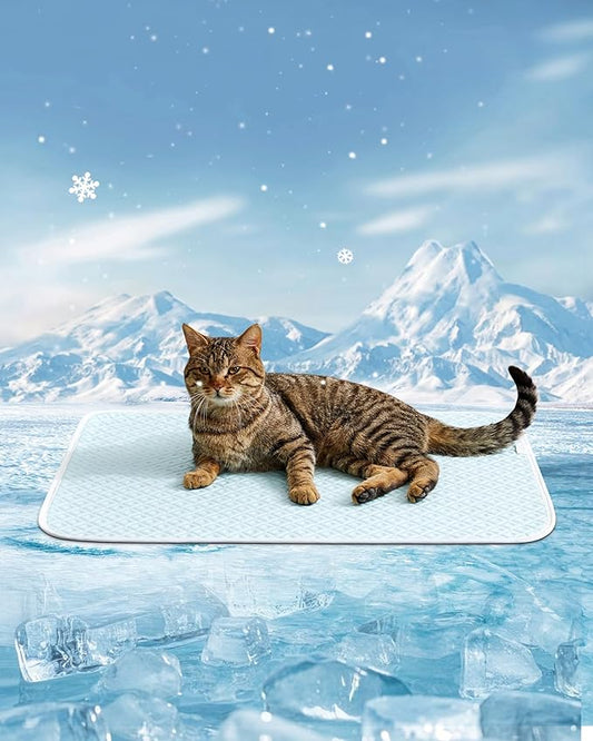 TIMSUNBER Dog Cooling Mat - Instant Cooling Pet Bed for Dogs & Cats, 6-12°F Drop, Non-Toxic & Machine Washable, Anti-Slip ...