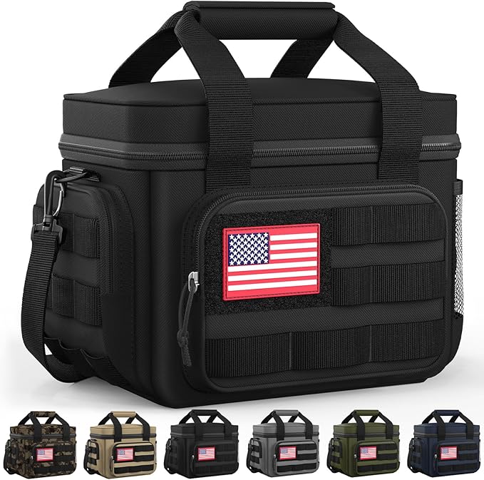 HOTOR Lunch Box for Men & Women - Insulated Lunch Bag with Multiple Pockets, Tactical Cooler Bag for Work, Hiking, Campin...