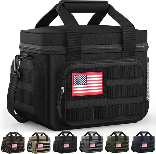 HOTOR Lunch Box for Men & Women - Insulated Lunch Bag with Multiple Pockets, Tactical Cooler Bag for Work, Hiking, Campin...