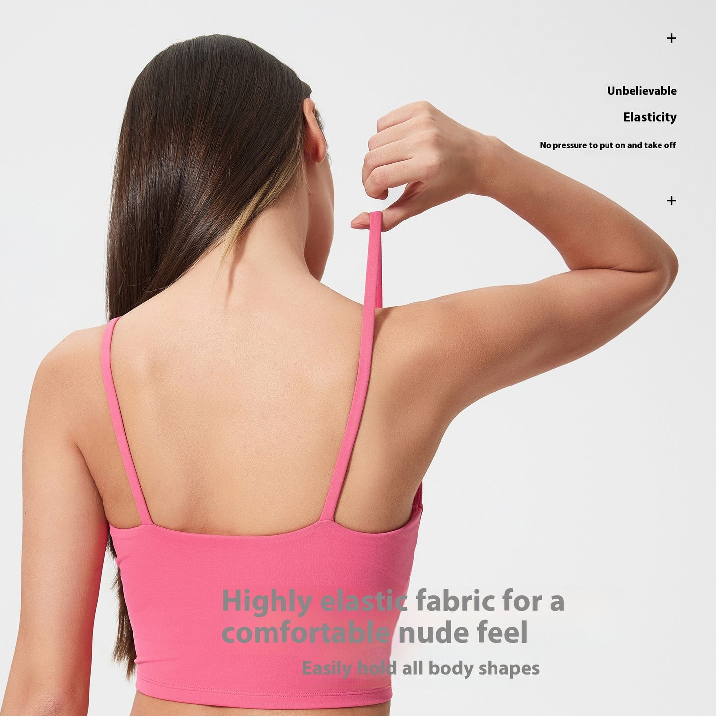 Yoga Jacket Women's Sports Underwear With Chest Pad Thin Belt Beauty Back