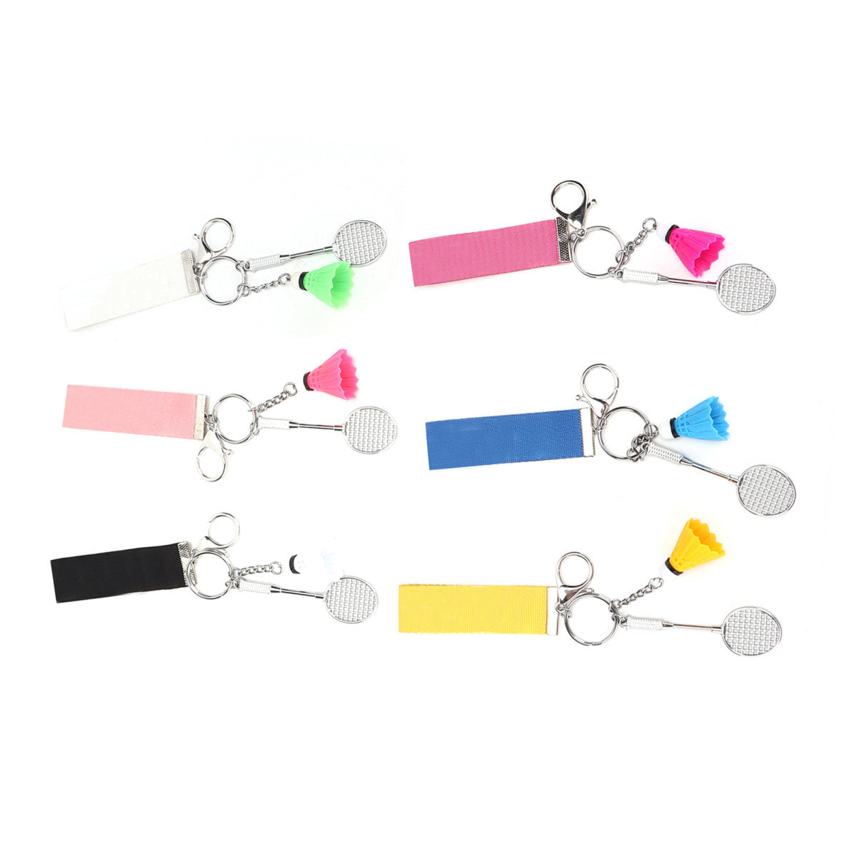Badminton Keychain Unique Colorful Delicate Keyrings For Valentine Anniversary Birthday Gifts
