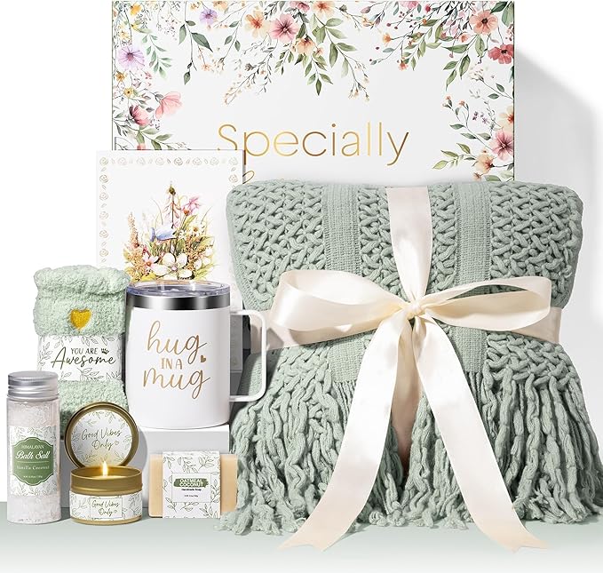 Self Care Gifts for Women Get Well Soon Gifts, Mothers Day Birthday Gifts for Women Care Package, Sympathy Gift Baskets Sp...