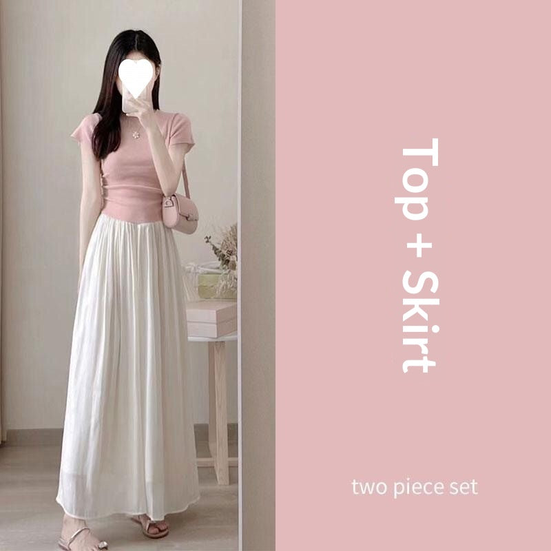 Korean Drama-style Elegant Lady Two-piece Set