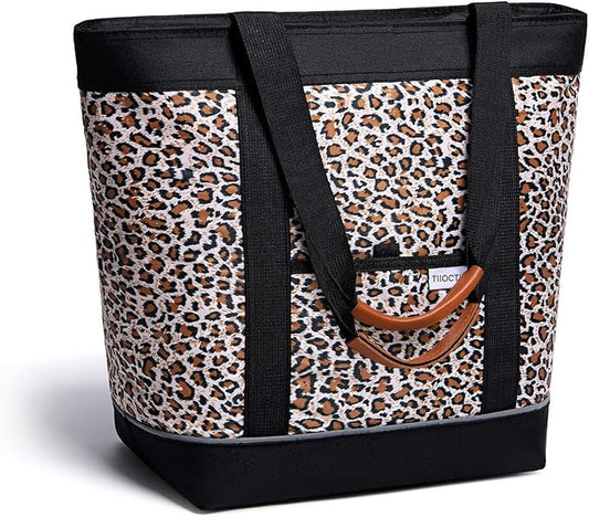 TIIOCTI Insulated Cooler Bag Reusable Grocery Tote Bags Transport Large Lunch Box for Women