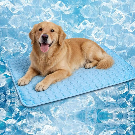 dgdgbaby Dog Cooling Mat Large Cooling Pad-Q-Max>0.4 Summer Pet Bed for Dogs Cats Kennel Pad with Chill Cool Fiber,Breatha...
