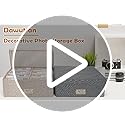 Dawutian Decorative Photo Storage Box,Photo Box Organizer with Dividers, Fits Holds Up to 1700 Pictures and 4x6 Photos,Mem...
