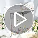 OurWarm White Wedding Card Box with Lock, PVC Gift Card Box for Wedding Decorations Reception, Money Gift Boxes for Party ...