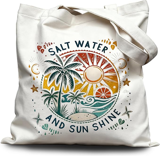 AgriFusion Tech Canvas Tote Bag for Women, Wide Comfortable Strap, Lightweight Eco-Friendly Beach & Shopping Tote