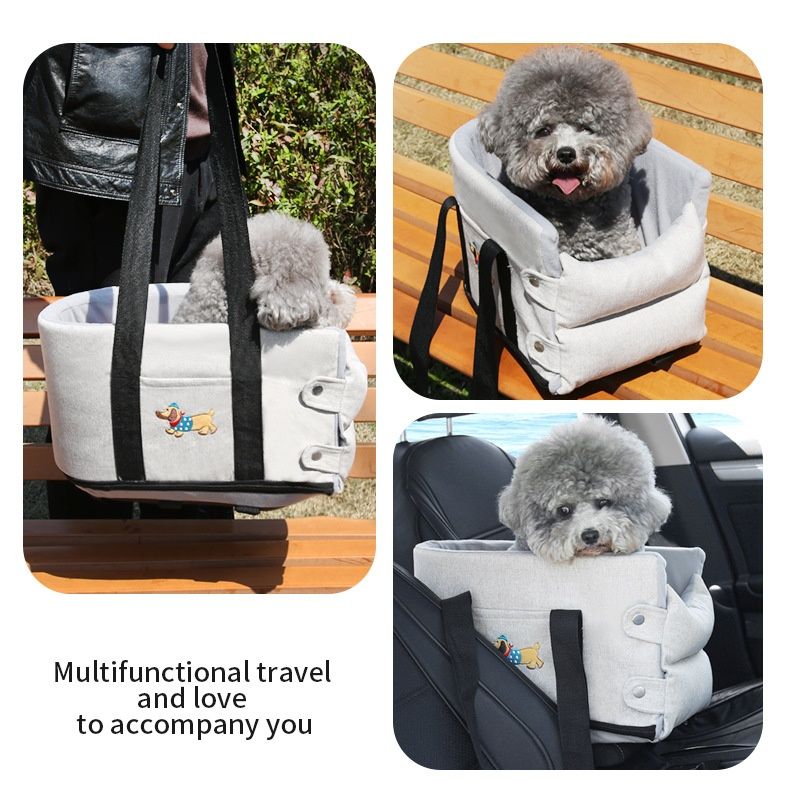 Car Dog Kennel Small Dog Car Center Console Pet Pad