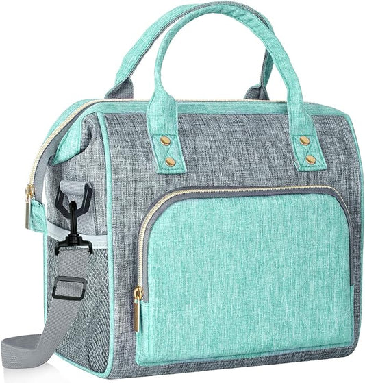 IDEATECH Large Insulated Lunch Bag for Women -12L Adult Lunch Box Wide Opening with Shoulder Strap - Leakproof Cooler Tote...