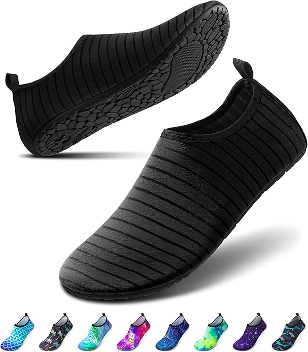 SIMARI Water Shoes Women Men Aqua Socks Beach Barefoot Quick Drying Aqua Aerobics Swim Pool Non Slip Outdoor Travel Essent...