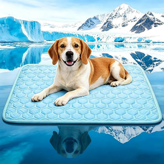 dgdgbaby Cooling Mat for Dogs, Arc-Chill Dog Cooling Mat (Q-Max>0.45), Non-Slip Washable Pet Cooling Pad, Summer Self-Cool...