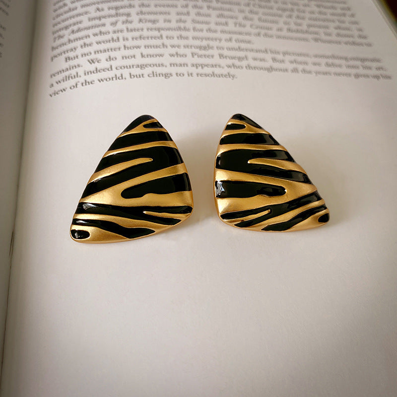 Sterling Silver Needle Mid Century Earrings For Women Niche Premium High Sense Jewelry