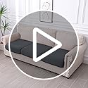 hyha Waterproof Couch Cushion Covers for Pets, Non Slip Sofa Seat Cover for Dogs Washable, Soft Thick Stretch Jacquard Fab...